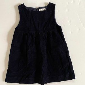 Navy blue fine-wale corduroy classic dress, 6 years